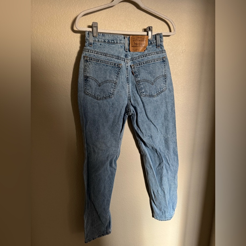 Vintage Orange Tab Levi's 921 Slim Fit Tapered LegDenim Jeans Sz‎ 8 - Picture 2 of 8